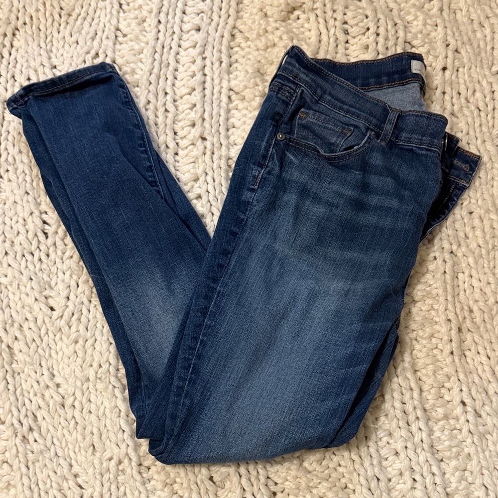 LOFT Dark Blue Skinny Jeans